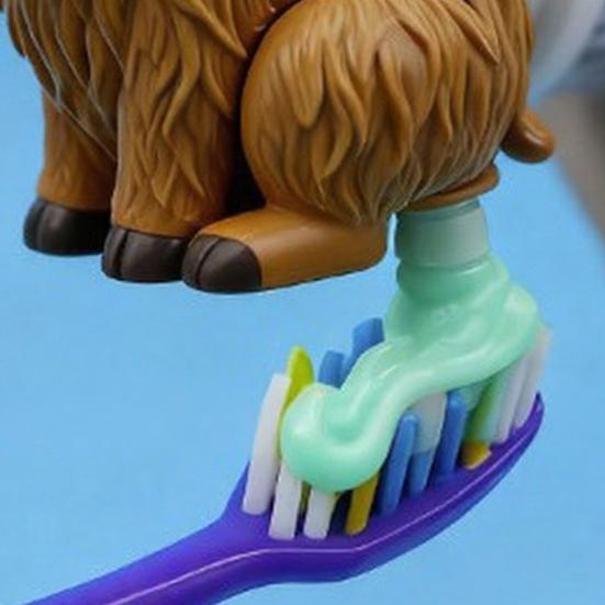 Highland Cow Toothpaste Topper Funny Animal Shape Toothpaste Cap Pooping Cow Toothpaste Dispenser for Family Dorm Bathroom Decor