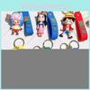 Durable Silicone One Piece Keychain Luffy Nami Zoro Sanji Anime Collectible