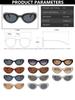 Vintage Punk Sunglasses Women Plastic Cat Eye Frame Brand Designer New Fashion Retro Glasses Accessories For Female Uv400