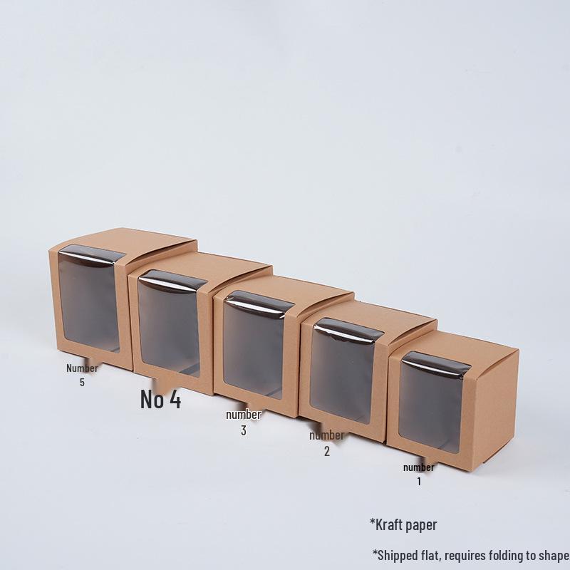 Kraft Paper Windowed Gift Box for Figures & Dolls - Cardboard Toy Packaging