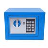 Small Safe Box with 2 Keys Programmable Digital Keypad Magnetic Lock Safety Box for Home Dorm Office Hotel Blue