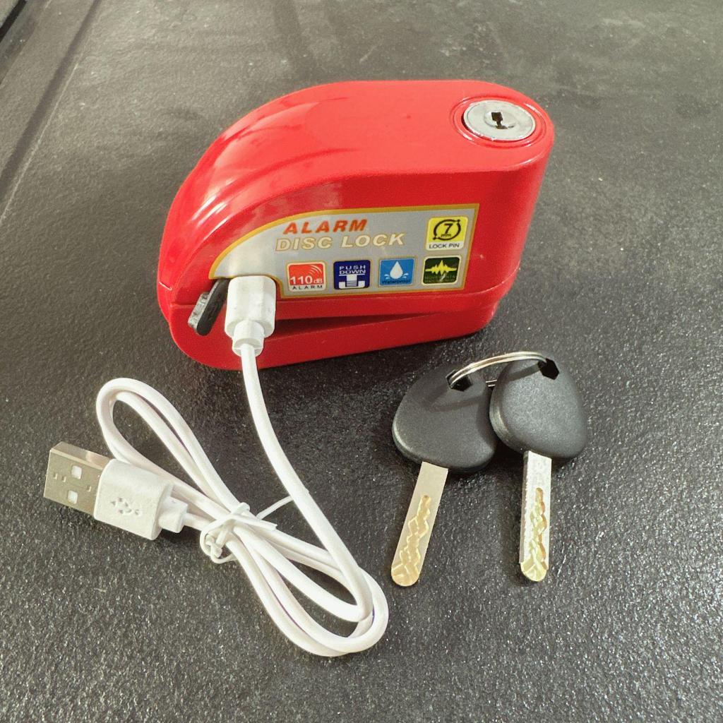 Cerradura de Disco de Freno Antirrobo Recargable para Bicicletas y Patinetes Eléctricos - Modelo Nuevo