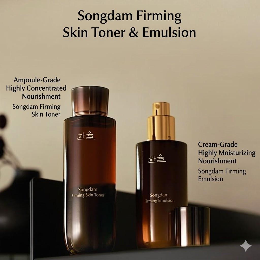 [Hanyul] Songdam Firming 2-Piece Kit (50ml Skin + 50ml Emulsion)