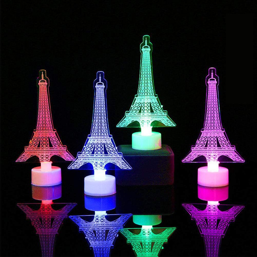 Colorful Christmas Ornaments Snowman Santa-claus Christmas Tree Led Decorative Lights Party Supplies