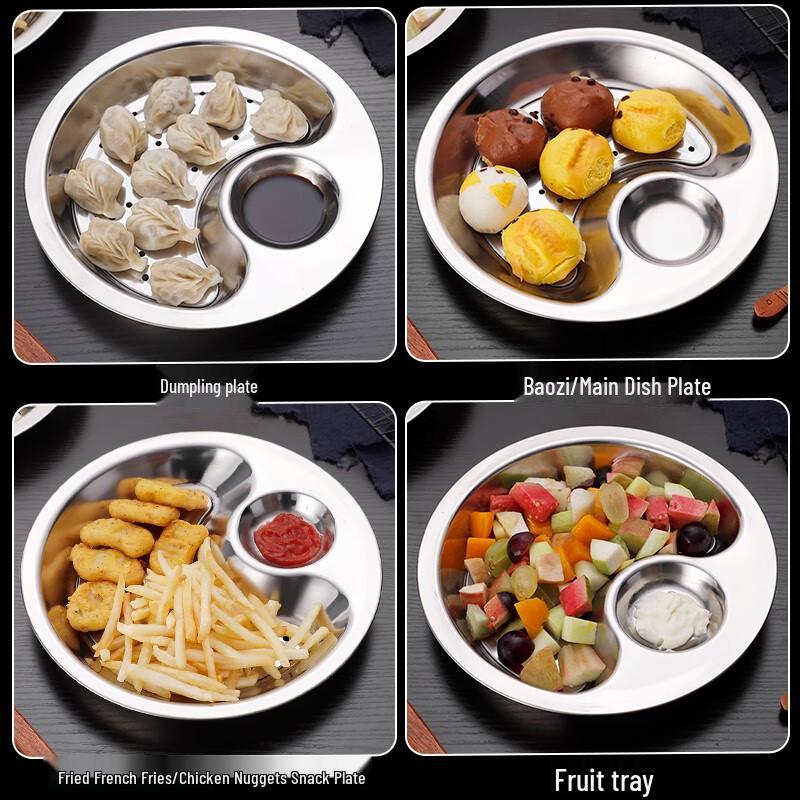 Mehrzweck-Abtropf- und Knödelplatte aus Edelstahl