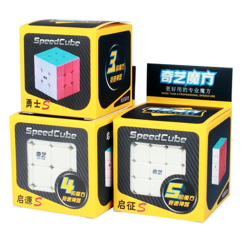Qiyi Warrior S 3x3x3 Magic Speed Cube, professioneller, aufkleberloser Qiyuan S 4x4x4 Puzzle-Cube, Qizheng S 5x5x5 Würfel, Spielzeug, Geschenk