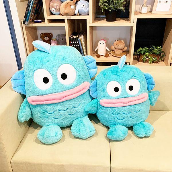 Sanrio Characters Fluffy Hangyodon 2L Plush Interior Big Size Blue