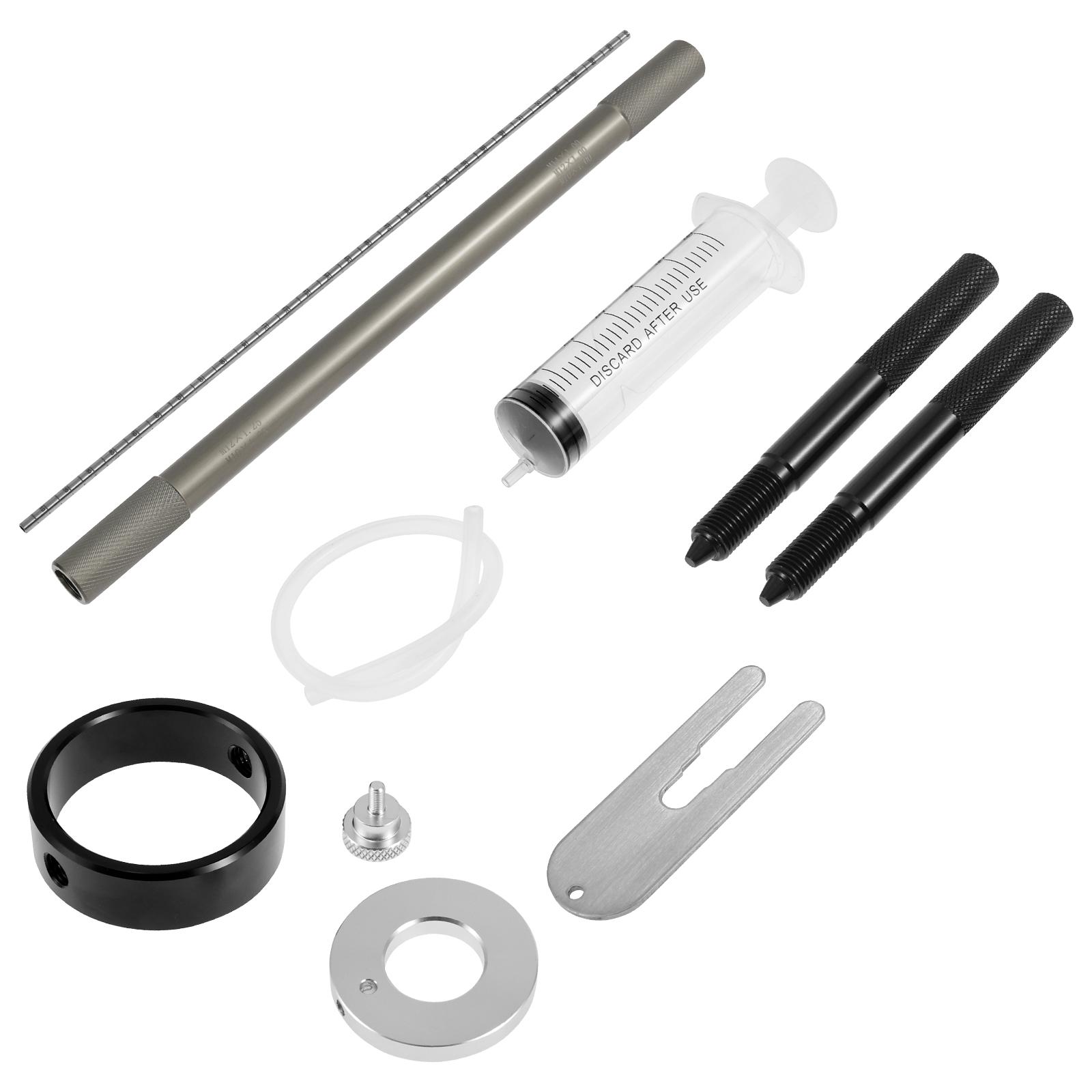 

Набір інструментів для обслуговування мотоциклетної вилки 3 в 1 з інструментом для рівня масла/компресором пружини/інструментом для прокачування штока амортизатора Універсальні інструменти для обслуговування