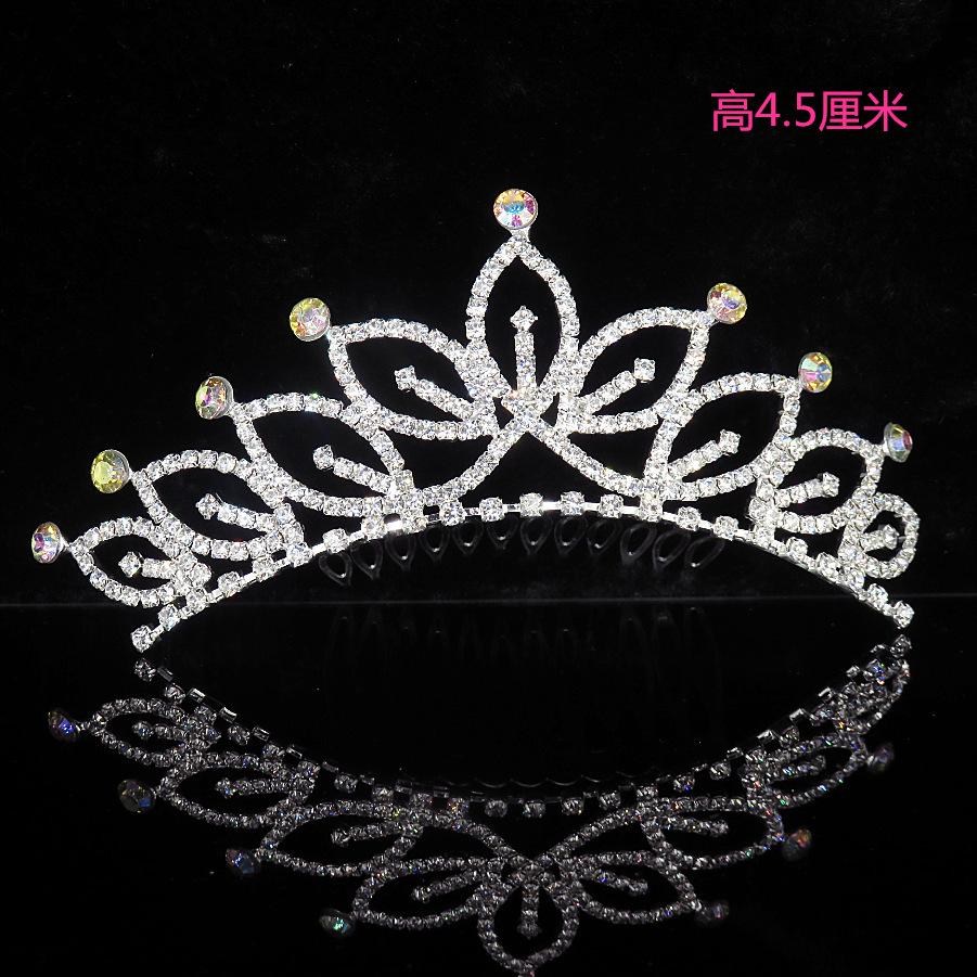 Latest Arrivals Nuptial Wedding Occasion Rhinestone Tiaras Crowns Female Girls Hair Comb Heart Bridal Bridesmaids Tiaras Hair Accessories