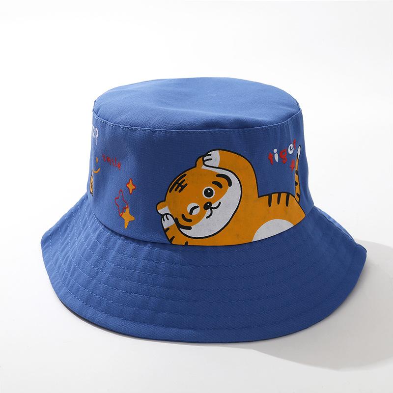 

Kids Bucket Hat 1-5 Years Children Cute Animal Fisherman Hat Boy Girl Toddler Outdoor Sunshade Outdoor Hiking Beach Visors синій