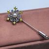 High-End Zircon Snowflake Brooch Pin - Stylish Suit Accessory