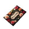 Floral Pattern Floor Mat Anti-Slip Decorative Carpet Durable Entrance Door Mat  Home
