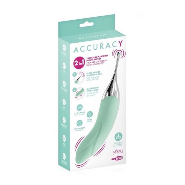 Sextoy - Yoba - Accuracy - Rechargeable - 2 en 1 - Stimulation clitoridienne