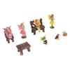 10pcs Flower Fairy Statue Vintage Hand Painted Resin Garden Fairy Statue Outdoors Fairy Figurine