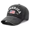 Gorra de Béisbol Snapback Lavada Estilo Vintage Americano con Visera para Hombres Mujeres Deportes Ocio Pesca Sombrero para el Sol
