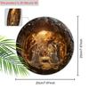 Vintage Nativity Scene Wooden Sign, Jesus Was Born In A Cave Round Sign for Front Door Wall Hanging Decor, Ideal Christmas Gift