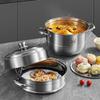 CUI DAHUANG 3-Layer 30cm Stainless Steel Steamer Pot