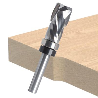 MSMint Spiral Compression 6mm Router Trimmer with Carbide Spiral Bit, Bit, Shank, Bit, Bit, Roller, (Compression Bit)