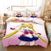 Sailor Moon Duvet Cover Set Bedding Comforter Sets King Size 3D Boys Girl Bedding Set