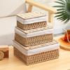 Household Laundry Hamper Bohemia Decorative Bins Universal Wicker Storage Baskets  Kitchen Supplies