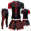 Mens Quick Dry UFC Boxing Muay Thai Cycling Jersey Set Breathable Compression Shorts Suit