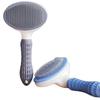 Pet Grooming Comb: Depilatory Brush for Cats & Dogs - Removes Loose Hair & Massages Teddy Bichon & Long-Haired Breeds