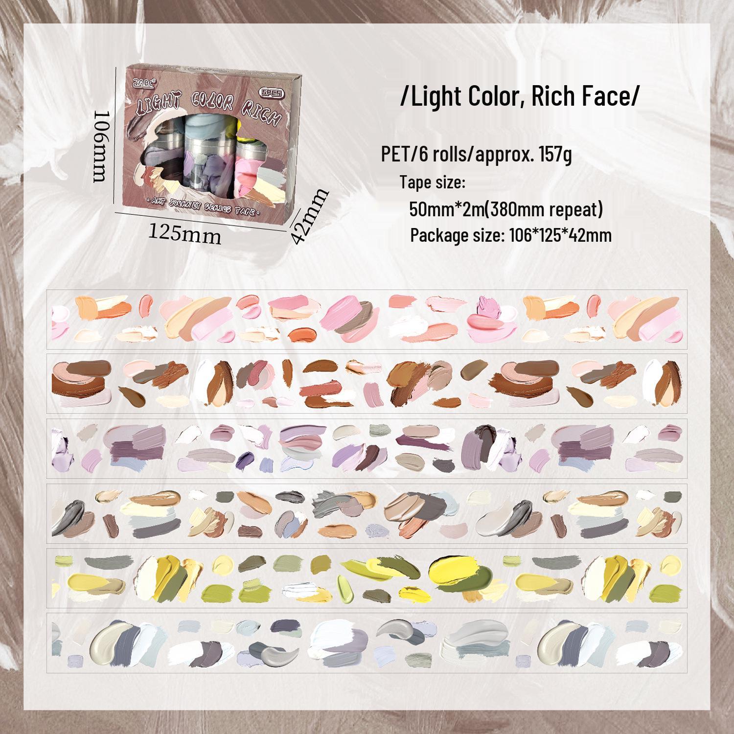 Yuezhen Wenchuang Art Journey Oil Painting Scenery Sticker Tape for DIY