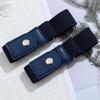 Jean Button Stretch No Sew Waist Button Waist Buckle Quick Button Elastic Belt