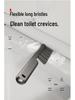 Wall-Mounted No-Drill Toilet Brush Set with Storage Rack