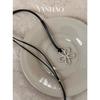 Korean Black Adjustable Hollow Flower Clavicle Necklace