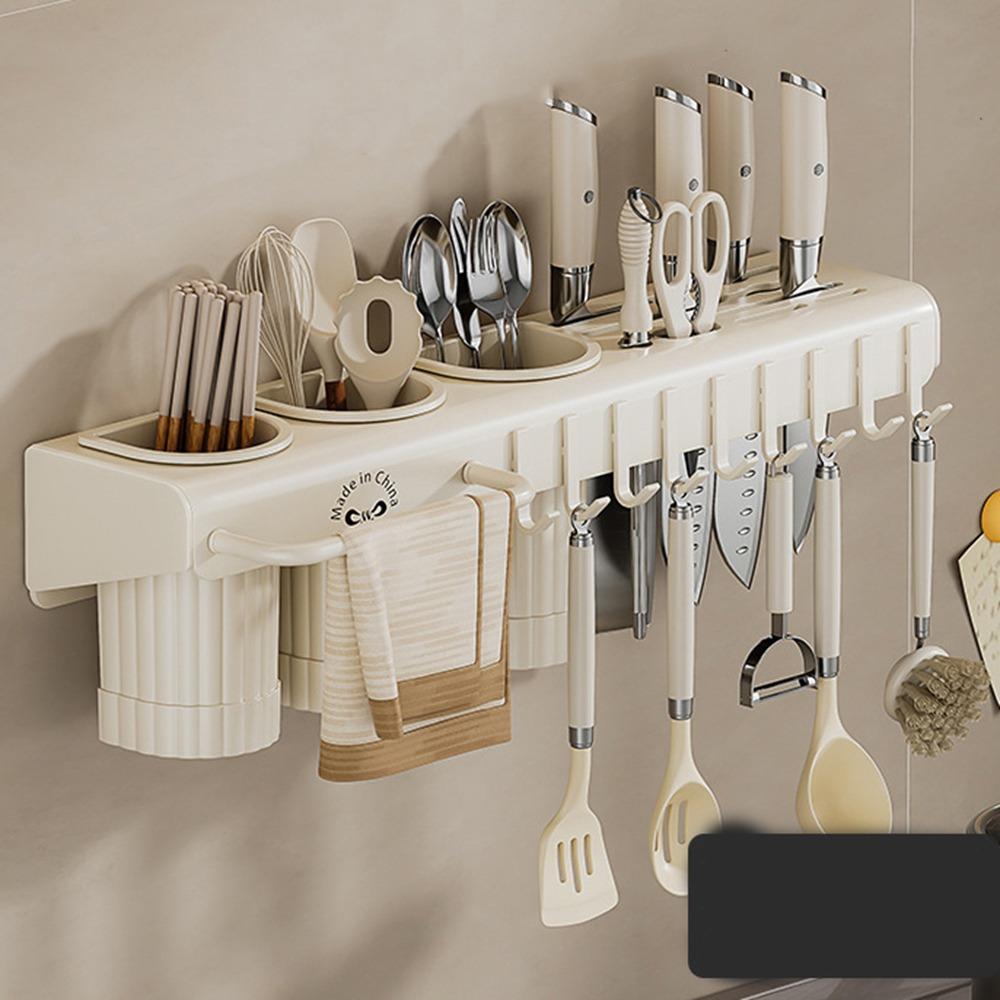 Large Capacity Kitchen Storage Shelf Wall Mounted Chopstick Holder Chopstick Storage