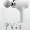 Portable Massage Gun with 4 Interchangeable Heads & LED Display - Full Body Percussion Massager for Deep Muscle Relaxation