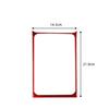 Red Carbon Fiber Center Cupholder Frame Cover Trim For Volkswagen Golf