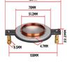 Multi-Core Titanium Tweeter Diaphragm Horn Speaker (34, 44, 51, 72, 75 Core Options)