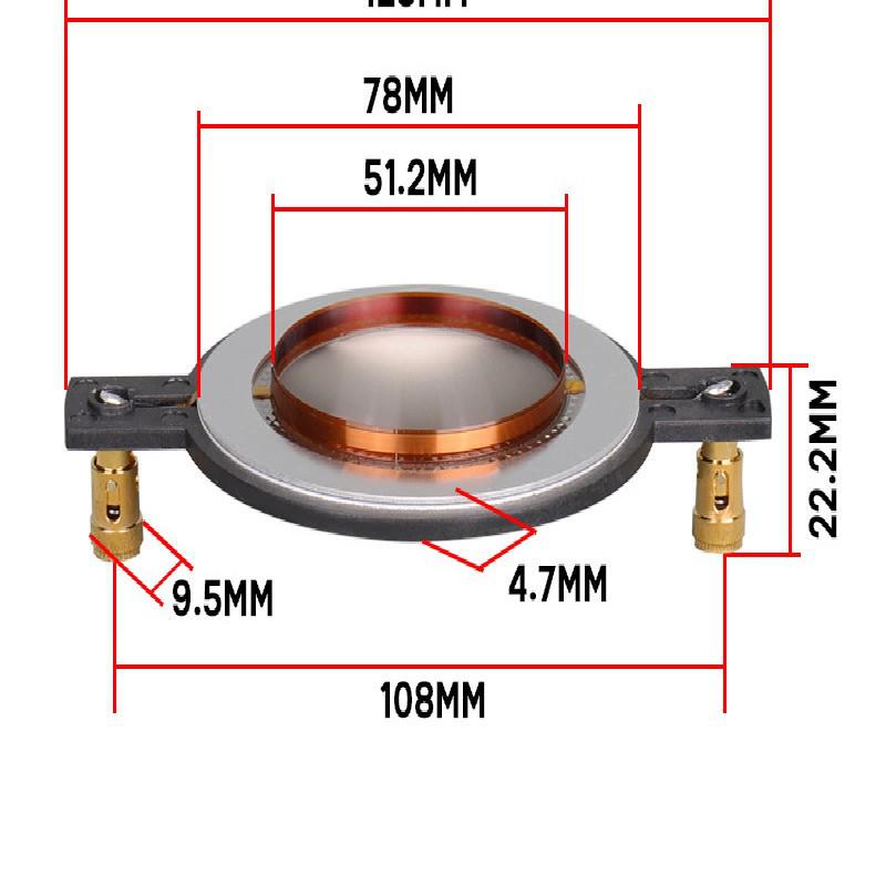 Multi-Core Titanium Tweeter Diaphragm Horn Speaker (34, 44, 51, 72, 75 Core Options)