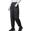 Women Harem Pants Elastic High Waist Lightweight Down Trousers with Large Pockets Thick Warm Quilt Pants