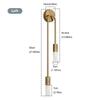 Nordic Luxury Wall Lamp Living Room Modern Minimalist LED Black Gold Creative TV Background Wall Corridor Bedroom Bedside Lamp