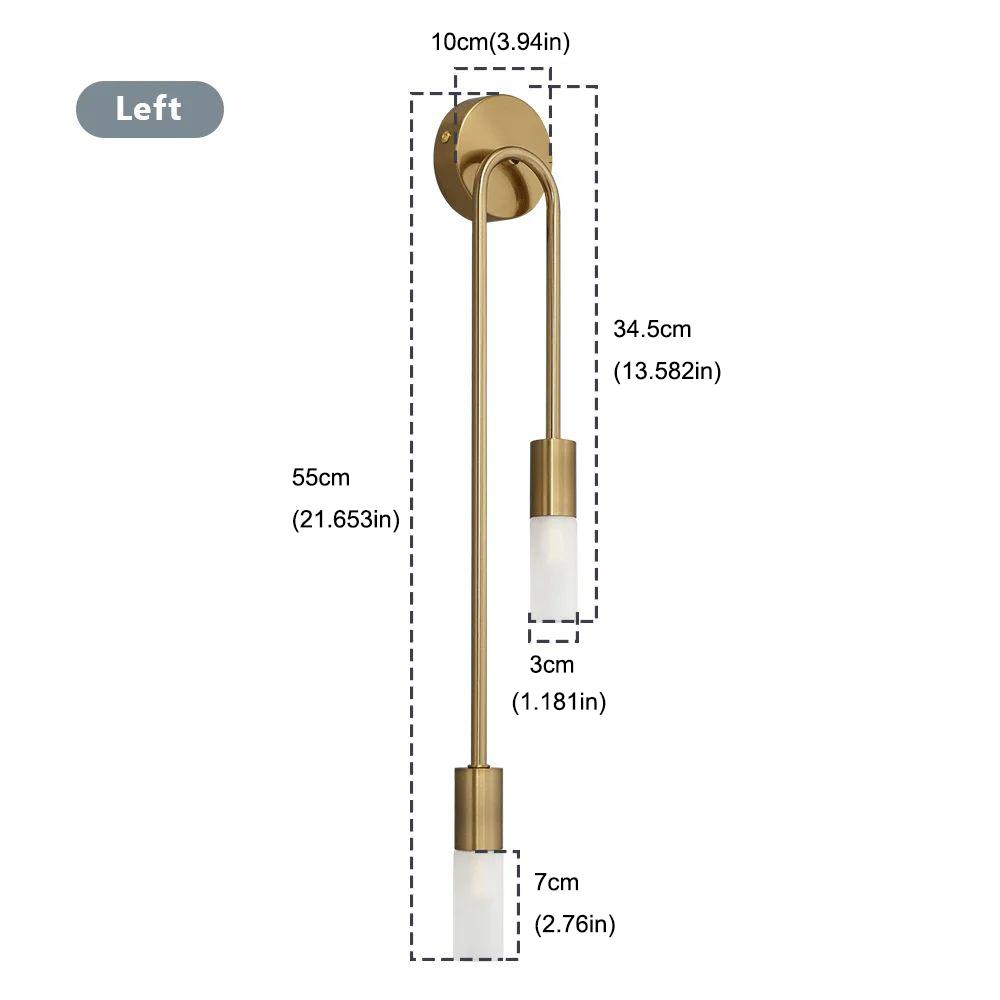 Nordic Luxury Wall Lamp Living Room Modern Minimalist LED Black Gold Creative TV Background Wall Corridor Bedroom Bedside Lamp
