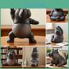 Figurina Maestro Ippopotamo Fatta a Mano Yoga Ippopotamo Goffo Ornamento Ippopotamo Meditazione Zen