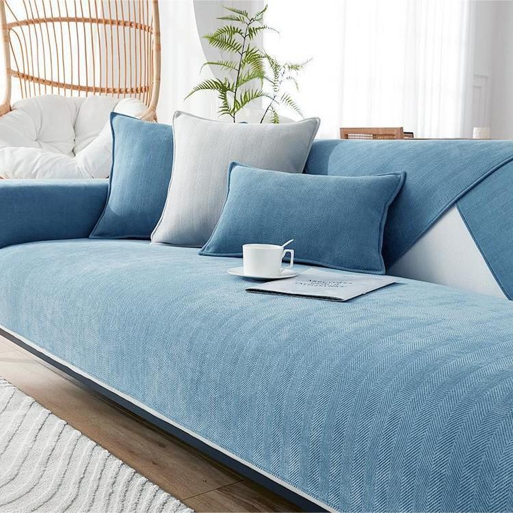 

Chenier Light Luxury High-End Sofa Cushion, Seat Cushion Cover Cloth, Universal Non-Slip All-Inclusive All-Inclusive Sofa Cover Towel 70*70cm