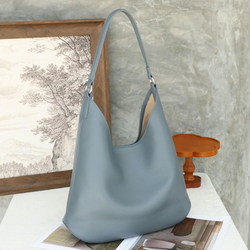 New Style Women's Bag Soft Leather Tote Large Capacity Naturally Falling Cowhide Single Shoulder Commuting Armpit