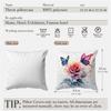 Rose Flower Butterfly Printing Classic Sofa Decorative Throw Pillow Cover Modern Living Room Decorative Sofa Cushion Cover Home