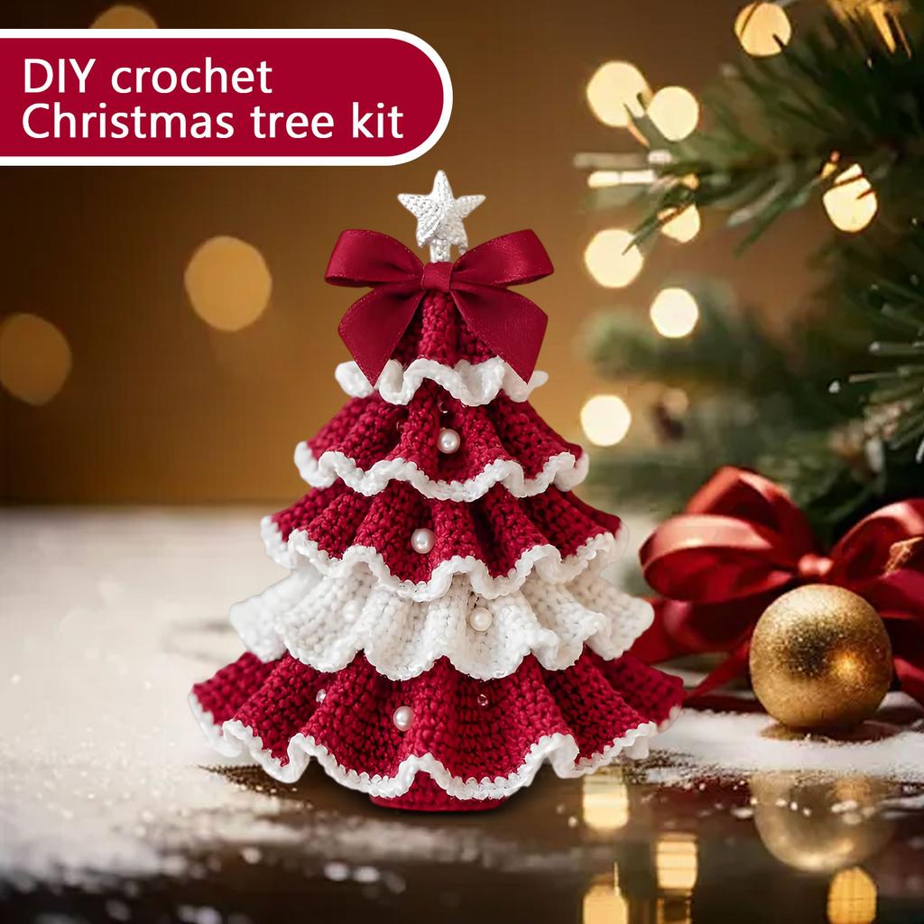 DIY Crochet Christmas Tree Kit  Handmade Holiday Decoration Set