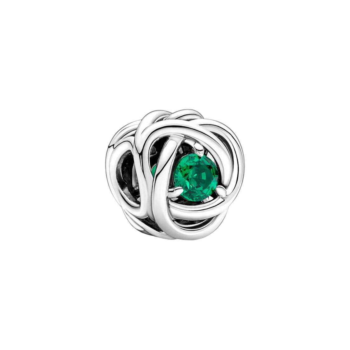 Pandora Moments Green Eternal Loop Charm Women Jewelry Accessories Silver 790065C08 Silver,F