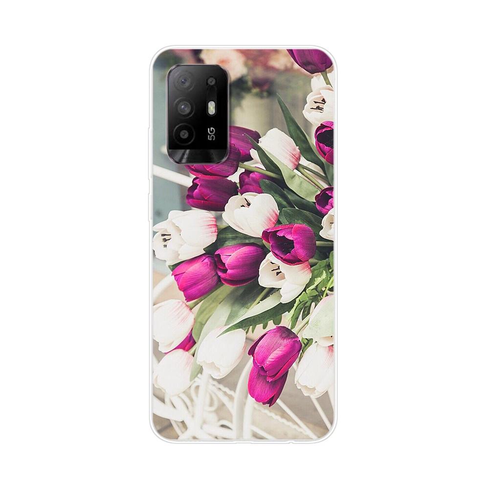 Hülle für Oppo Reno5 Z Hülle Blume Tier Hülle Silikonhülle für OPPO Reno 5Z Reno 5 Z 5G 6.43'' Hülle Bumper Handyhülle Coque