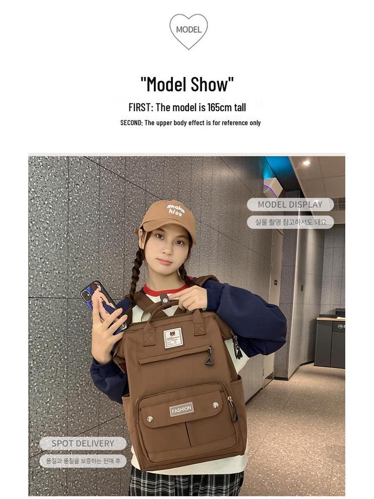 Schicker Damen-Schulrucksack im japanischen Stil, leicht, für Schüler und Reisen