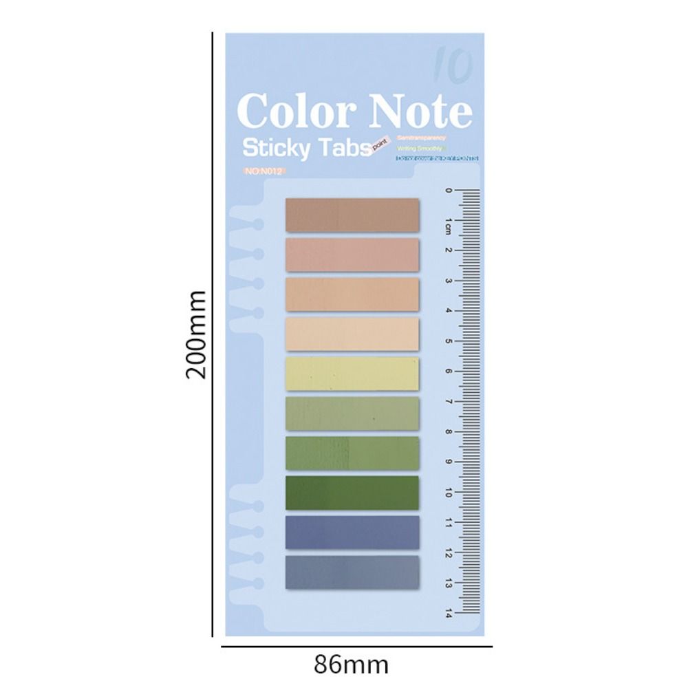 3pack Novelty Sticky Notes Semi-Transparent Paster Sticker Tab Strip  Stationery Office Supplies