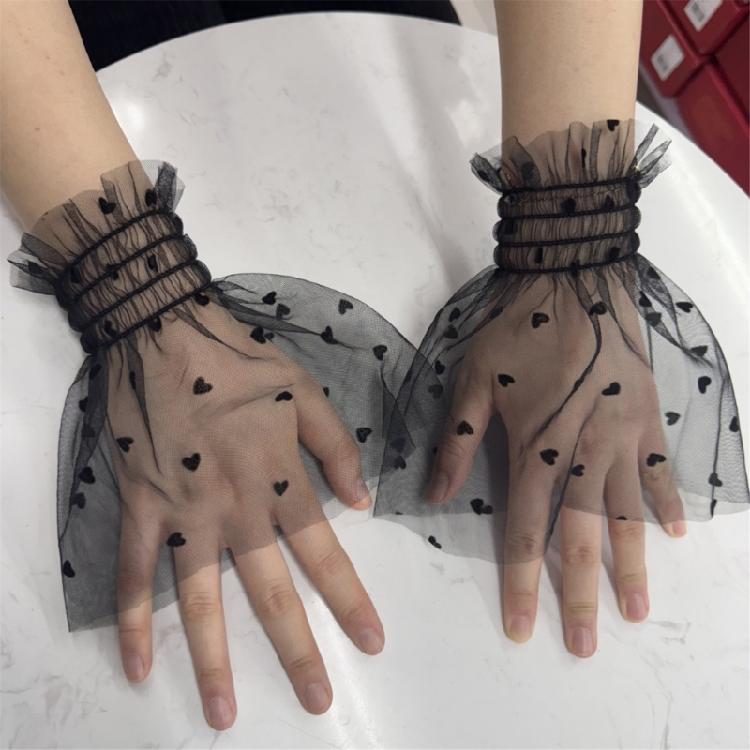 Elegant Decorative Arm Covers Lace Arm Sleeves For Bride Wedding Comfortable Mesh Gloves Elegant Ceremony Accessories
