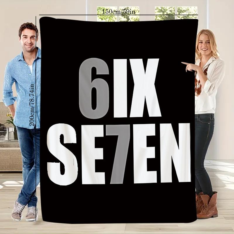 

No. 67 Printed Blanket - Soft Flannel Bedspread with Number Pattern, Comfortable Bedspread Suitable for All Seasons as a Gift 75x90cm