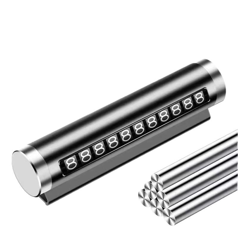 Creative Metal Roll-up Temporary Parking Number Sign for Cars